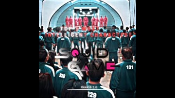 SQYID GAME-TOP 5 MOST INTELLIGENT CHARACTERS #squidgame #gongyoo #netflix