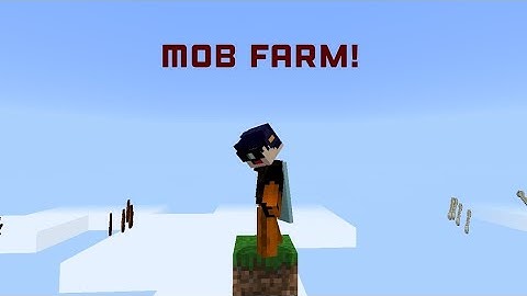 We Built An OP Mob Farm! (One Block Skyblock) Ep. 2