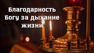 Благодарность Богу за дыхание жизни