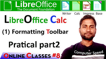 libreoffice calc|libreoffice cal formatting toolbar|formatting toolbar of calc|libreoffice kya hai |
