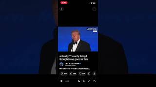 Trump is a moron w lame jokes.