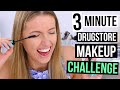 3 MINUTE DRUGSTORE MAKEUP CHALLENGE || Back to School Edition