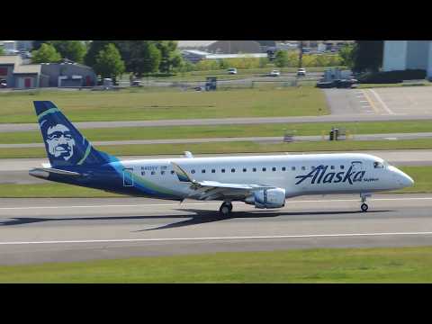 Alaska (SkyWest) Embraer ERJ-175 [N410SY] landing in PDX