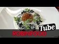 ROBINFOOD / Tomate relleno de chipirón con arroz negro