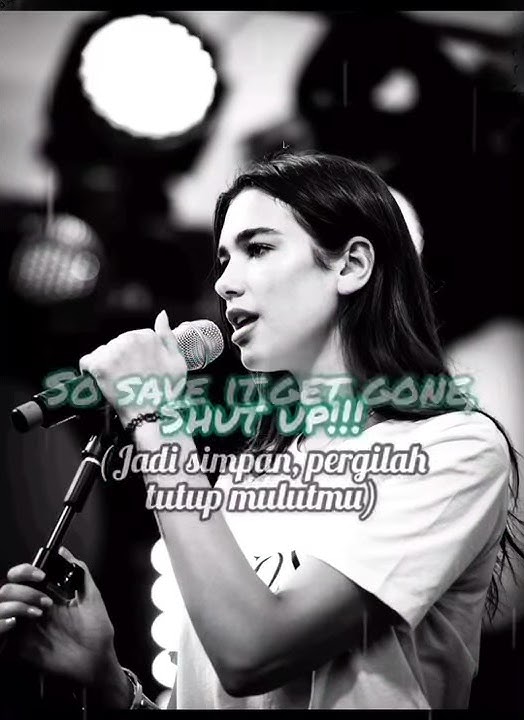 Dua lipa - I.D.G.A.F story wa keren