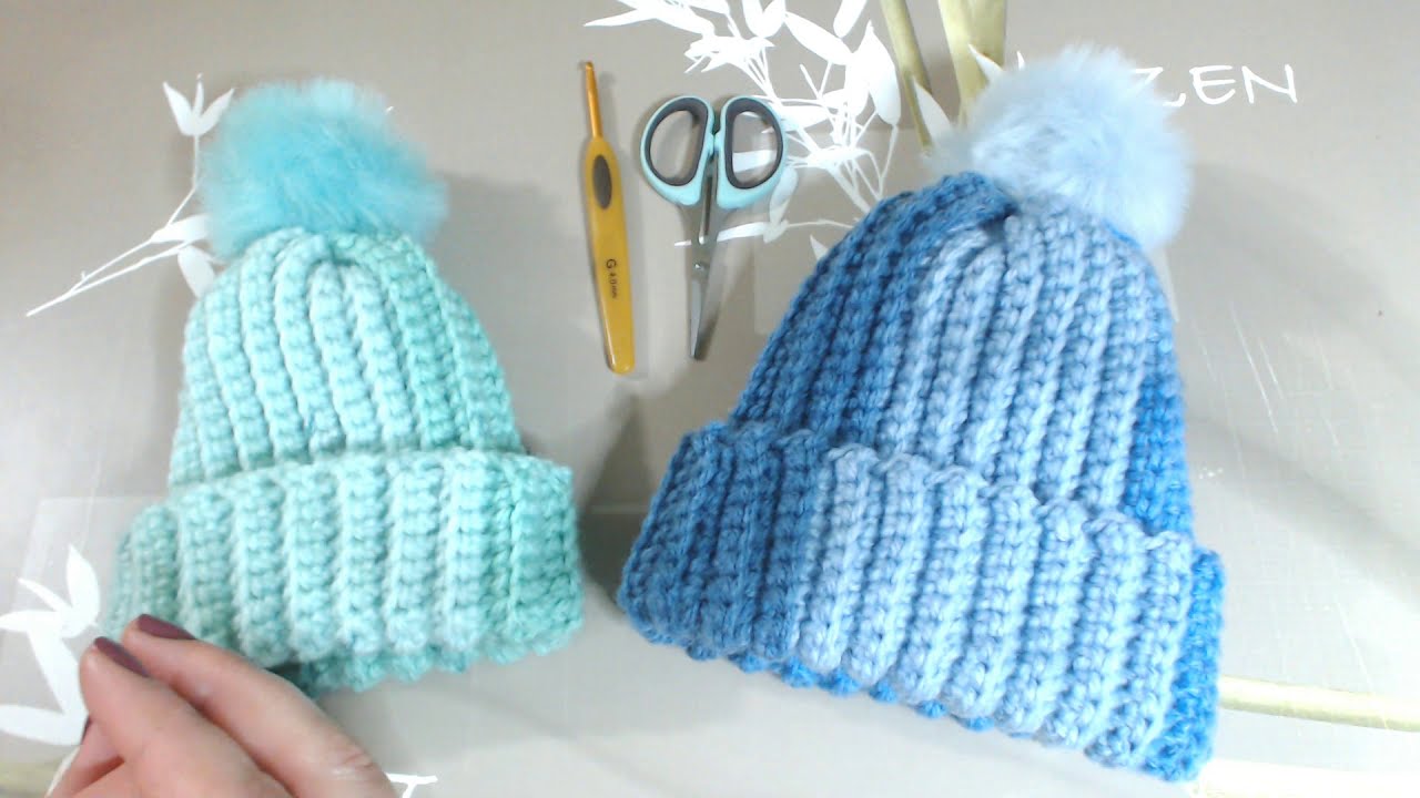 TUTO FACILE BONNET CROCHET TOUTES TAILLES NAISSANCE ENFANT ADULTE - YouTube