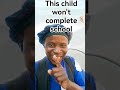 this child won't complete school #funny #comedy #youtubeshorts