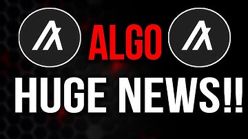 ALGORAND A FLASH PUMP IS COMING HERE IS WHY?? - ALGORAND Price Prediction - What is ALGORAND?
