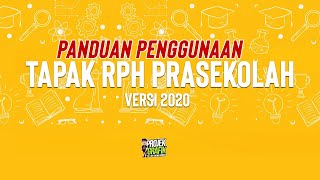 Panduan Tapak RPH Prasekolah (Penjajaran 2020) versi  Dropdown [Klik HD]