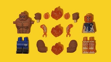 LEGO Fantastic Four | The Thing & Human Torch | Unofficial Minifigure | Marvel
