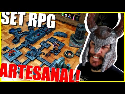 DUNGEON PARA RPG: Como fazer tabuleiros com material reciclado! SISTEMA  QUEST EP03 