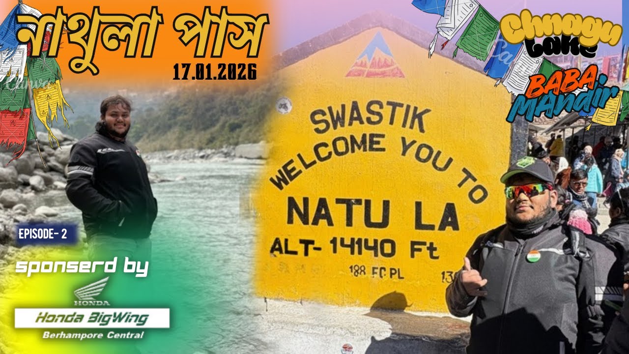 East Sikkim Ride part 2II Achived Natula Pass,Baba Mandir, Changu Lake on dated.17.01.2026 