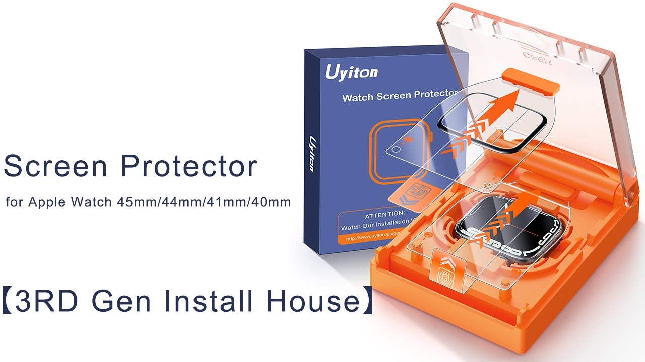 Uyiton Apple Watch PMMA Screen Protector installation video YouTube