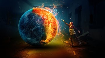 Burning Earth Manipulation Photoshop | Expert Blend Modes