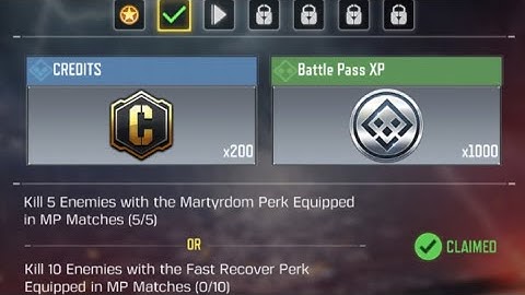 Call Of Duty Mobile Kill 5 Enemies with the Martyrdom Perk Equipped in MP Matches Task Complete