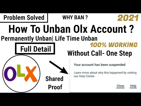How To Fix Olx Suspended Account, olx account banned problem