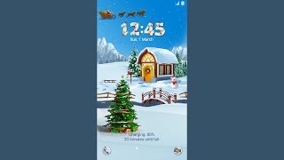 Galaxy Premium Theme - Fun Christmas Animated Lockscreen