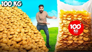 100 Kg Potatoes = How Much Chips ? | कितने चिप्स बनेंगे ??