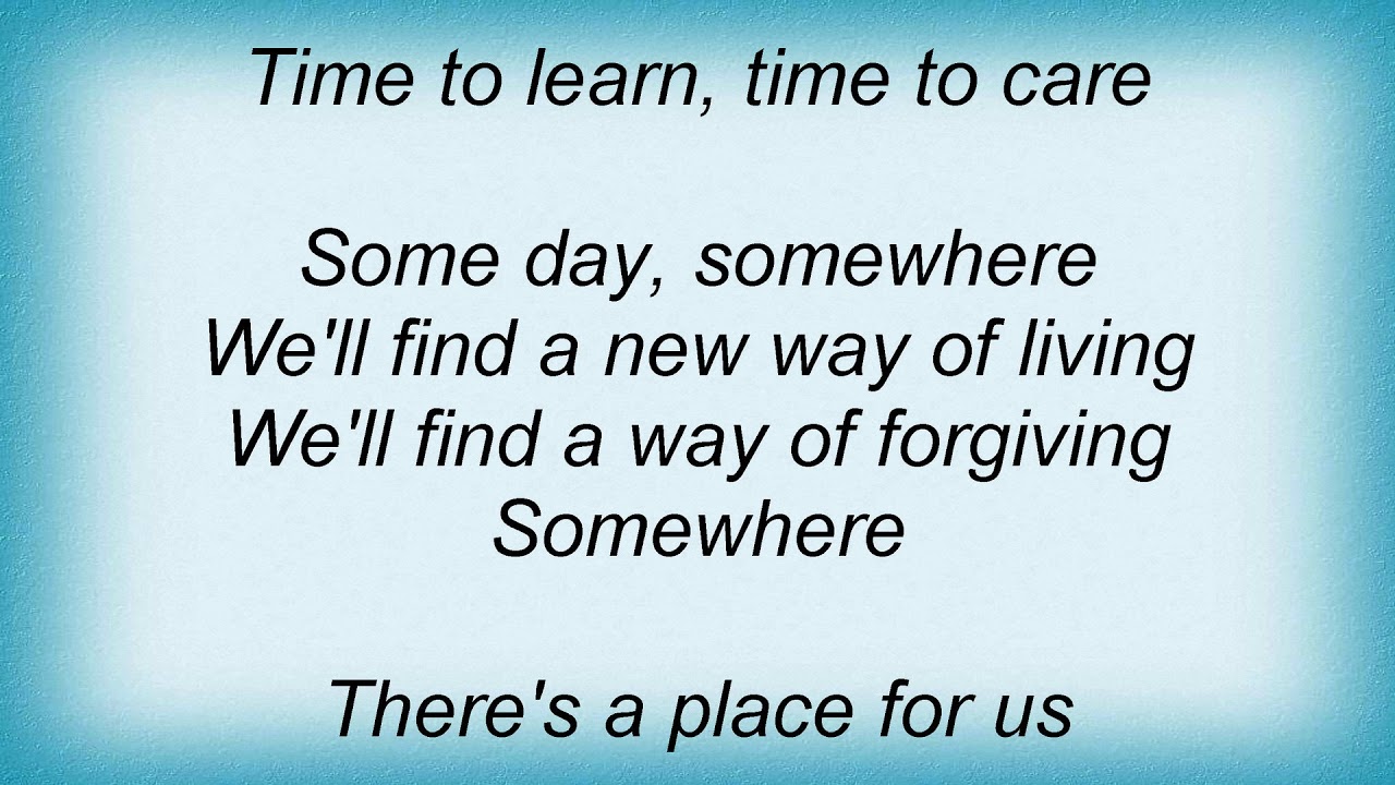Il Divo - Somewhere Lyrics - YouTube