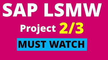 SAP LSMW Session (2/4)