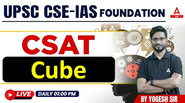 Cube For UPSC CSAT 2023 | UPSC CSAT Maths Classes By Yogesh  Sir #1
