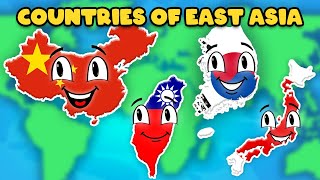 Learn About The Countries Of East Asia! | Countries Of The World Compilation For Kids | KLT GEO