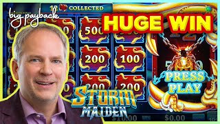 Kraken Unleashed Storm Maiden Slot - HUGE WIN BONUS!