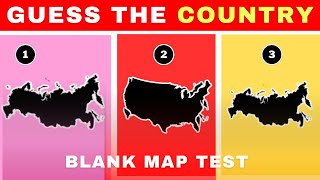 Guess the Country|🌍🗺️Blank Map Challenge