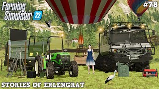 PLANTING THE LARGEST VINEYARD AND RIDING A NEW BALLOON! 🍇🎈🚜💨 | Erlengrat | FS22 | Timelapse #78