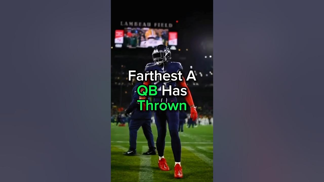 Farthest A NFL QB Has Thrown football nfl viral YouTube