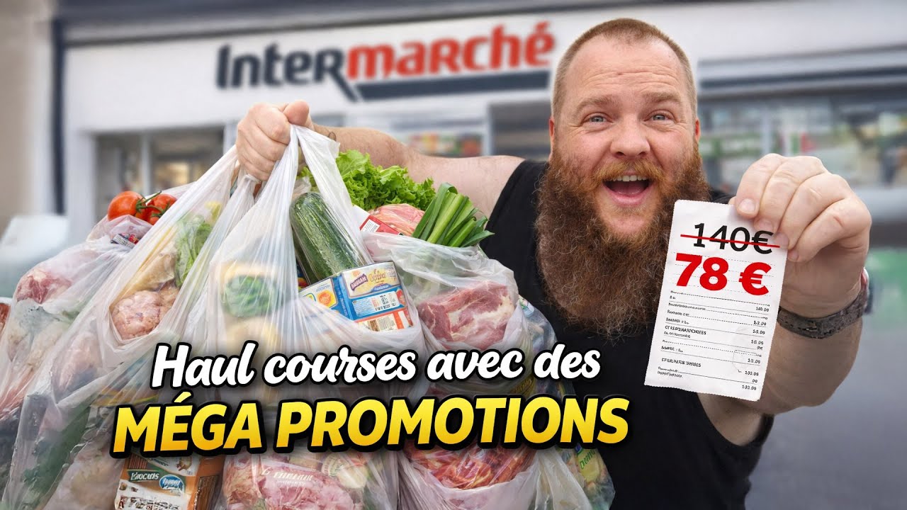 HAUL COURSES (-100% remboursé) AVEC MEGA PROMOTIONS INTERMARCHE ! VERSION ADRIEN