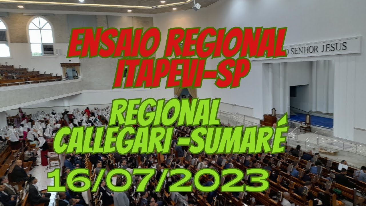 ENSAIO REGIONAL ITAPEVI-SP 16/07/2023 MUITAS LÁGRIMAS FICARAM EM ITAPEVI