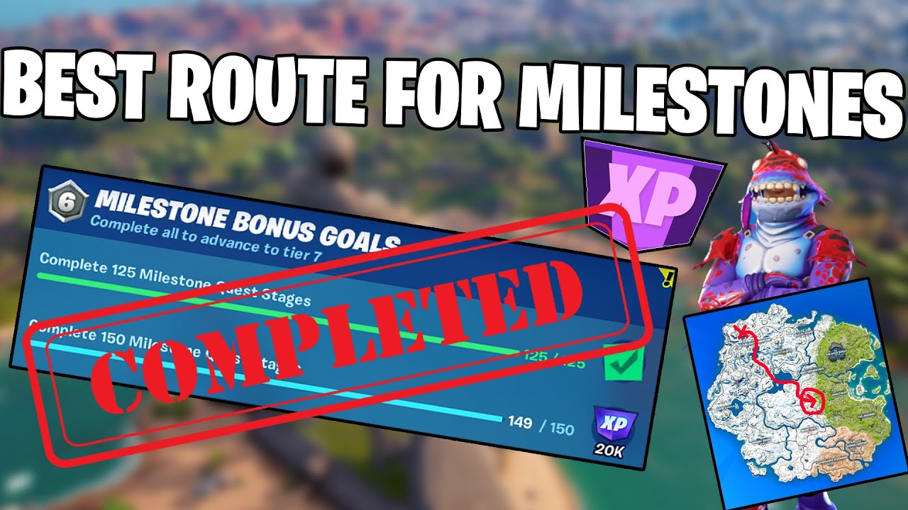 BEST WAY TO LEVEL UP IN CHAPTER 3 BEST ROUTE FOR MILESTONES