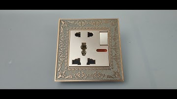 Ổ cắm đôi 3 chấu kèm công tắc Tenko TK-F88-21 I Tenko.com.vn