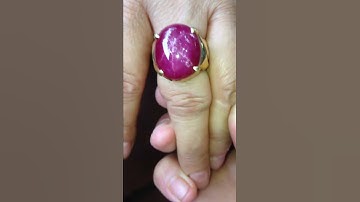 Rubi lục yên!lắc 170ct , mặt nhẫn 30ct sao 10 điểm