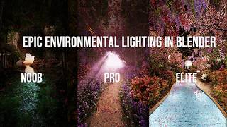 Three Levels of Environmental Lighting in Blender