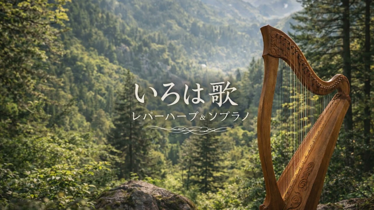 いろは歌｜ソプラノとレバーハープ｜Japanese Iroha Song – Soprano