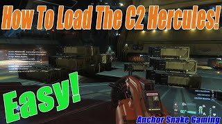 Star Citizen, How to Load C2 Hercules Cargo Easy, Load Dark Cargo Containers Easy, Max Lift No ATLS