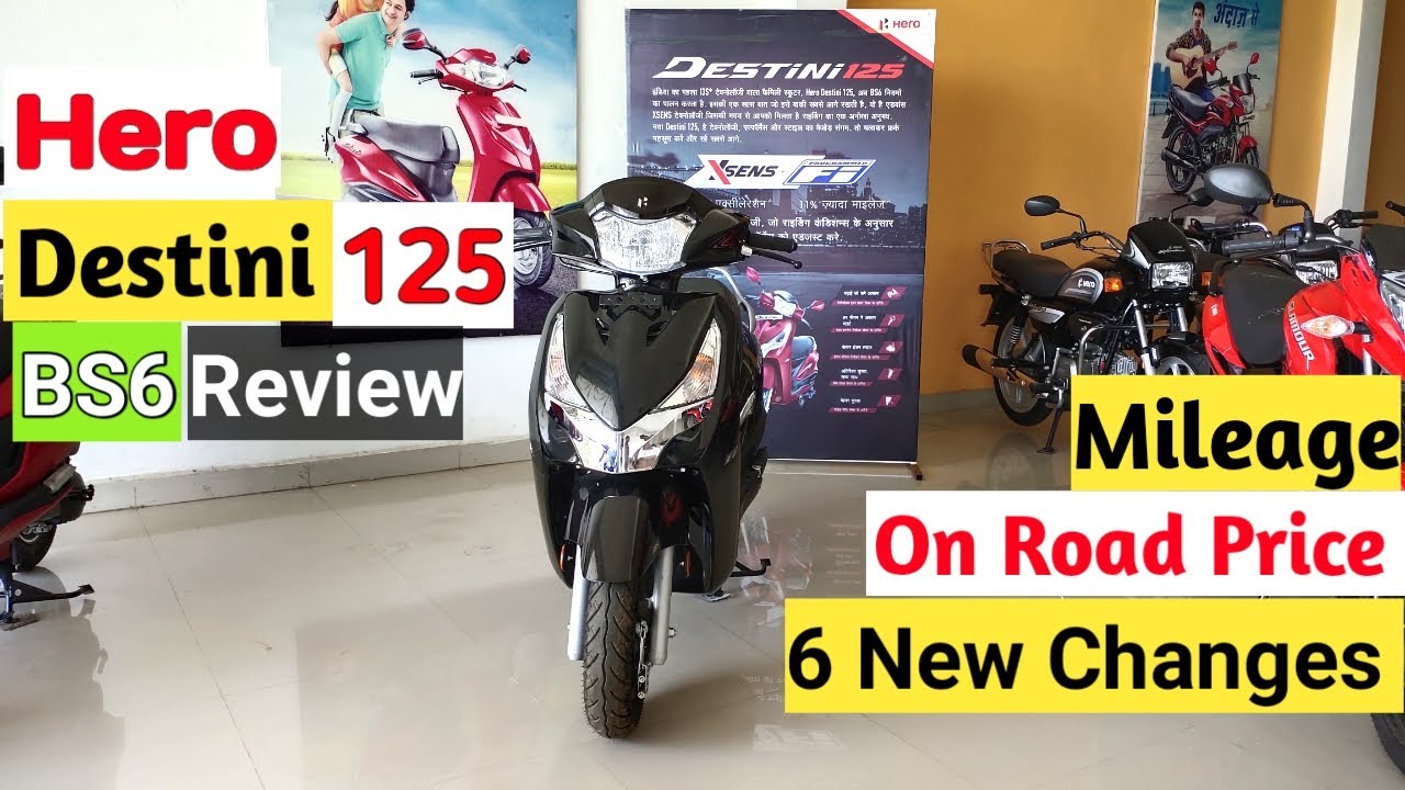 hero destini 125 on road price