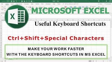 MS Excel Shortcuts | Ctrl+Shift+Special Characters | Part-16 |
