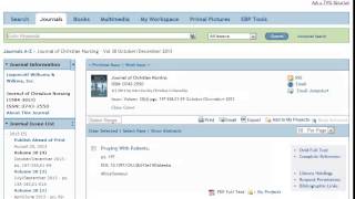Finding a Journal Article from a Reference