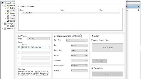 #Epson TM-T82X #POS Printer | #Set up driver printer TM-T20X