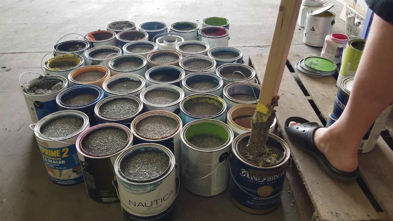 how to dry out paint cans