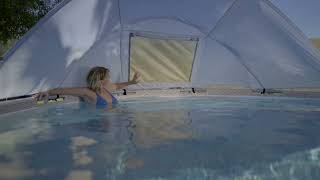 Bestway Steel Pro MAX 13' x 42" Round Above Ground Pool Set with Canopy