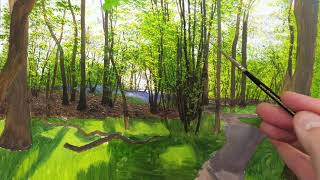Oil Painting a Woodland Scene | Timelapse | Episode 167