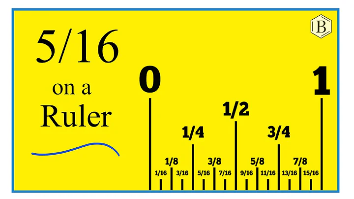 How to Find 5/16 on a Ruler or Tape Measure