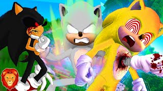 HYPER SONIC Y SONIC.EXE VS FLEETWAY SONIC *MUY EPICO* BATALLA DEFINITIVA 😱 | ANIMACION LEON PICARON