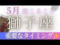 ５月【獅子座】起こること〜重要なタイミング😮。何度も生まれ変わる〜