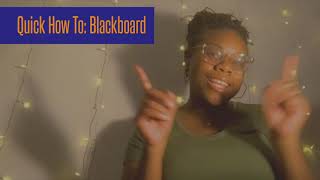 Accessing VSU Blackboard