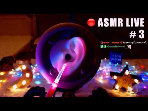 🔴Live ASMR. Ear cleaning, Ear Tapping,Thermometer, Ear Fixing 💜